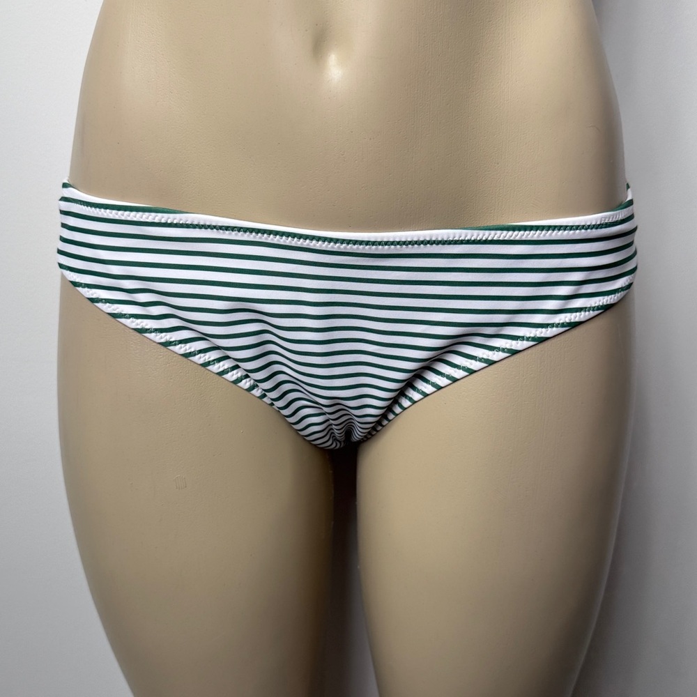 Cupshe Green and White Bikini Bottom